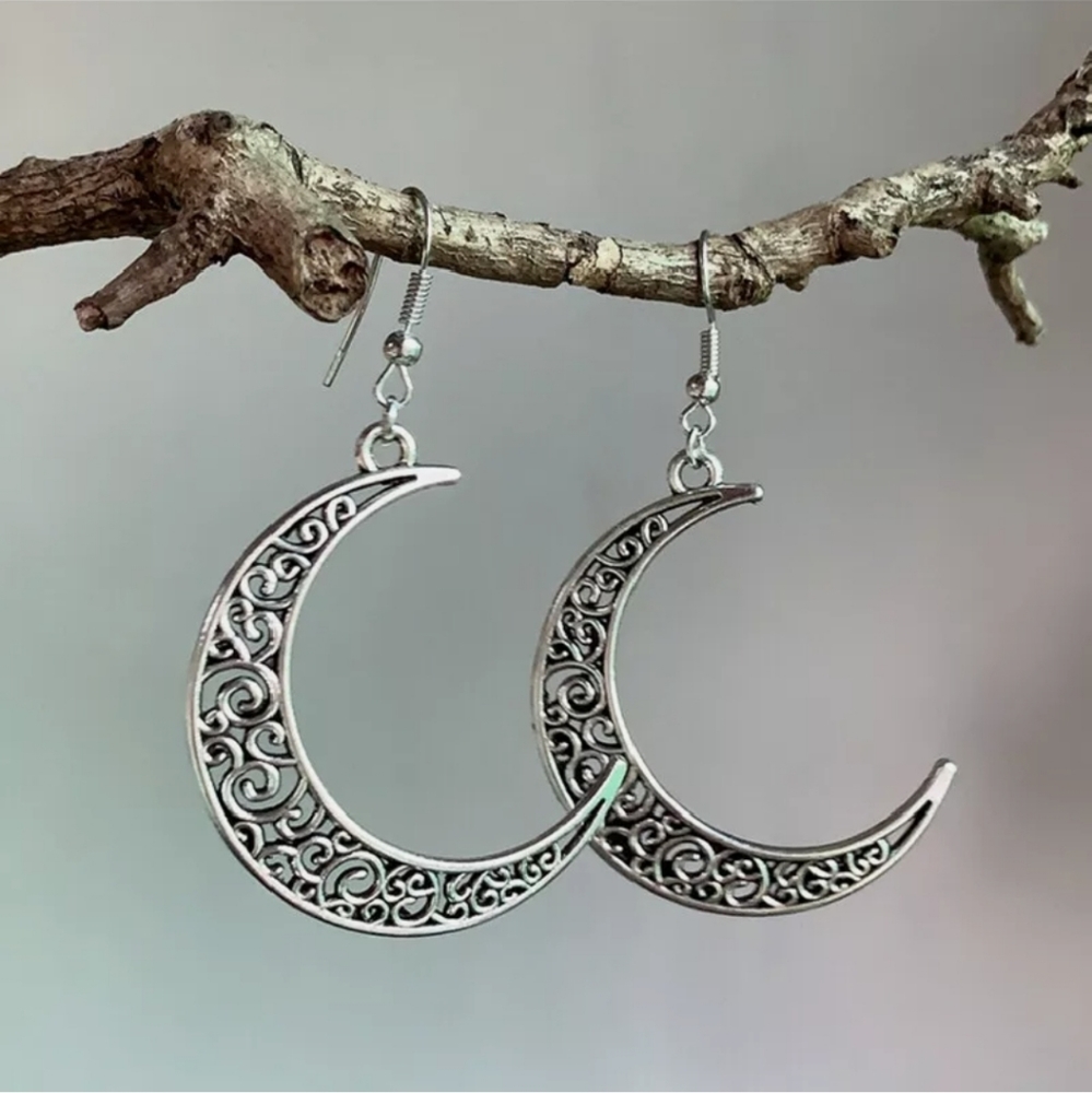 New Fashion Moon Drop Earrings - Picture 4 of 4